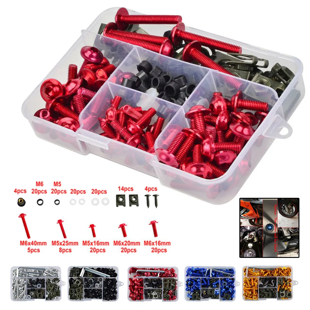 Комплект болтов для мотоциклов кузовных работ Honda CBR600RR CBR900RR CBR1000RR CBR1100XX |