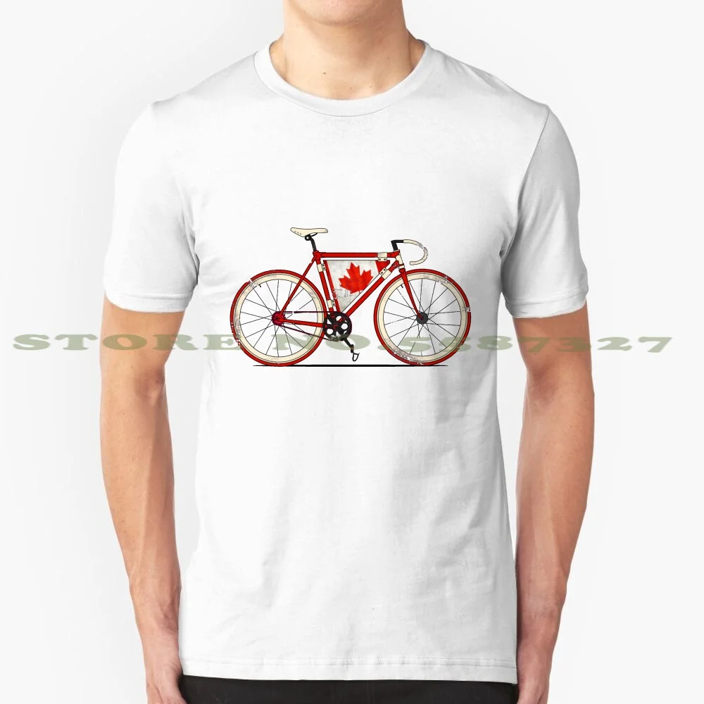 

Забавная Винтажная Футболка Love Bike, с рисунком в Канаде, с фиксированным механизмом
