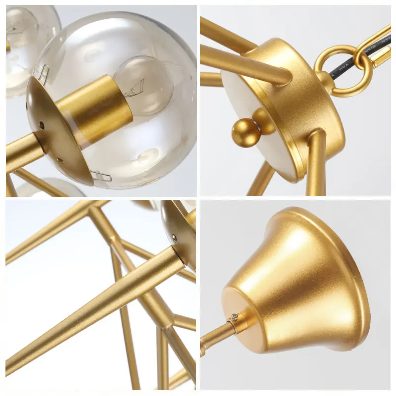 Светодиодная люстра в стиле пост-модерн комнатный потолочный светильник из