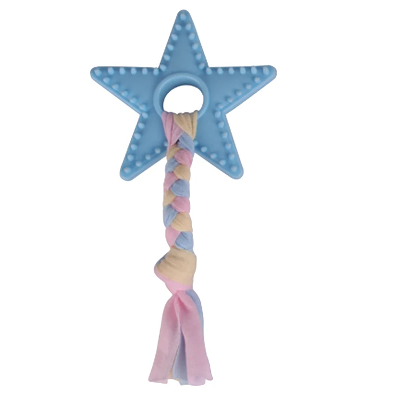 

KIMI Pet Dog Toys Tooth Brush Bite-Resistant Five Point Star Pet Chew Toys Cleaning Tooth Small Large Dog Supplies Health Toy