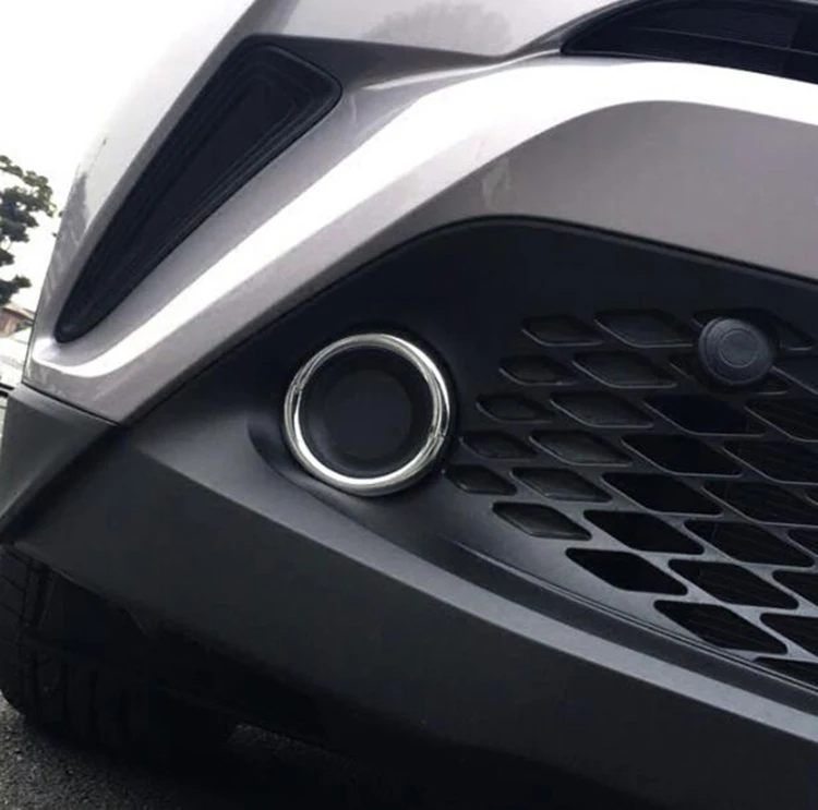 Abs хром передние противотуманные фары крышка противотуманной отделка внешние