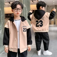 kids coats boys spring autumn jackets kids fashion letter printed jackets teen boys casual tops kids costume 4 5 6 8 10 12 year