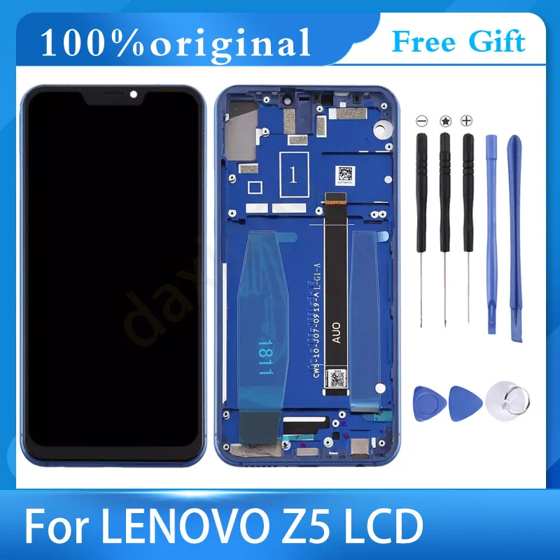 

100%Original For Lenovo Z5 LCD Display Touch Screen Digitizer Assembly Replacement Parts For Lenovo Z5 z5 LCD With Frame Display