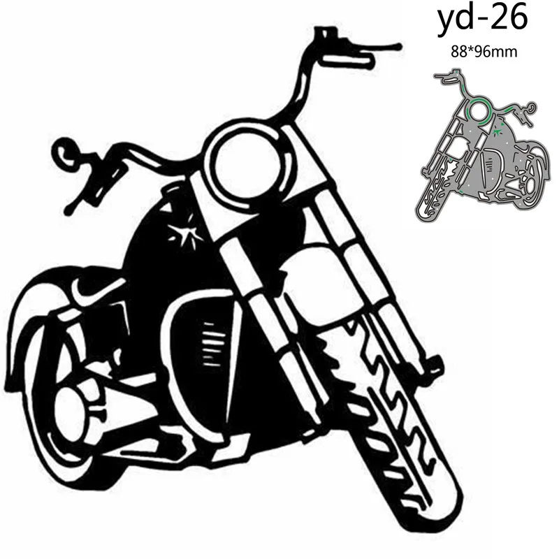 Металлические Вырубные штампы форма для украшения мотоцикла Скрапбукинг Бумага