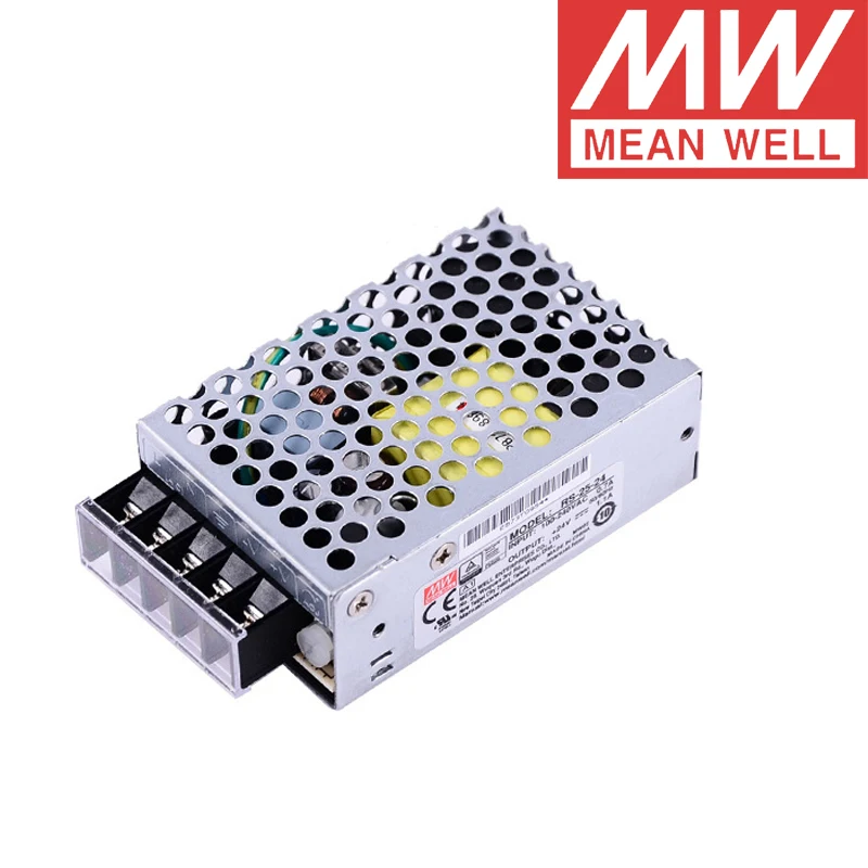 

Mean Well RS-25-24 AC/DC 26.4W/1.1A/24V Single Output Switching Power Supply meanwell online store