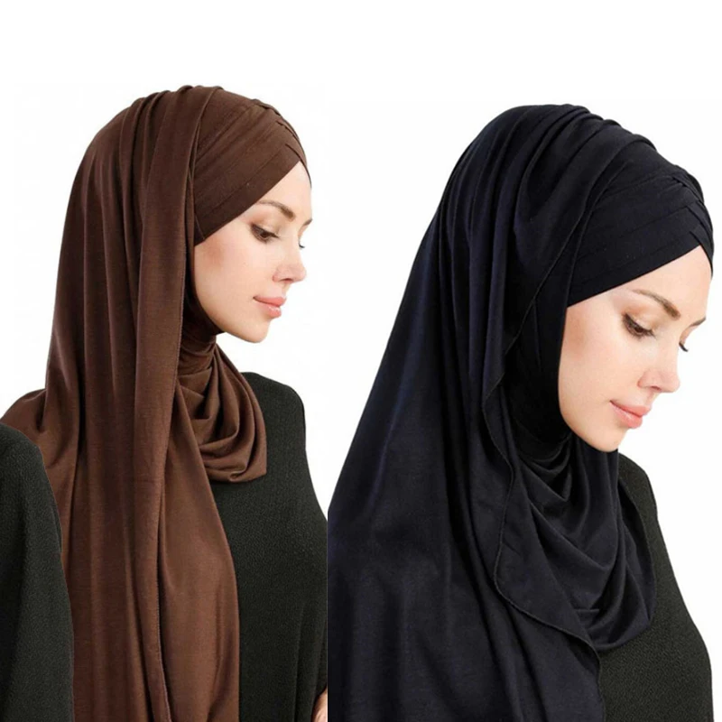 Платок хлопковый Женский готовый к носке Джерси-шарф | Тематическая одежда и