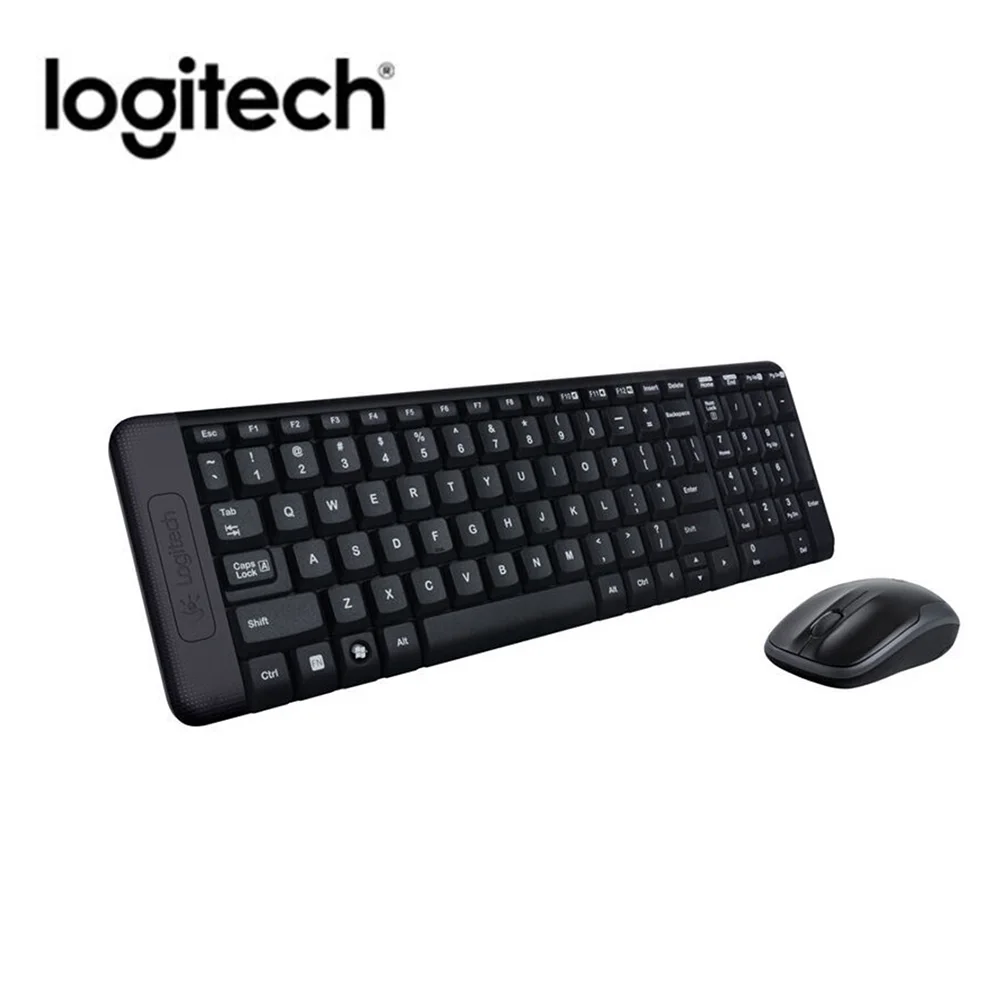 Игровая клавиатура Logitech MK220 мышь Combo 2.4GH беспроводная с USB-приемником для