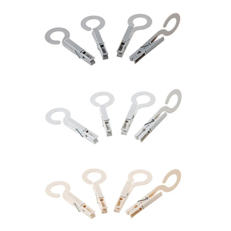 4 шт./компл. вешалка для белья сушилка складная ванная комната дорожная 6 зажимов