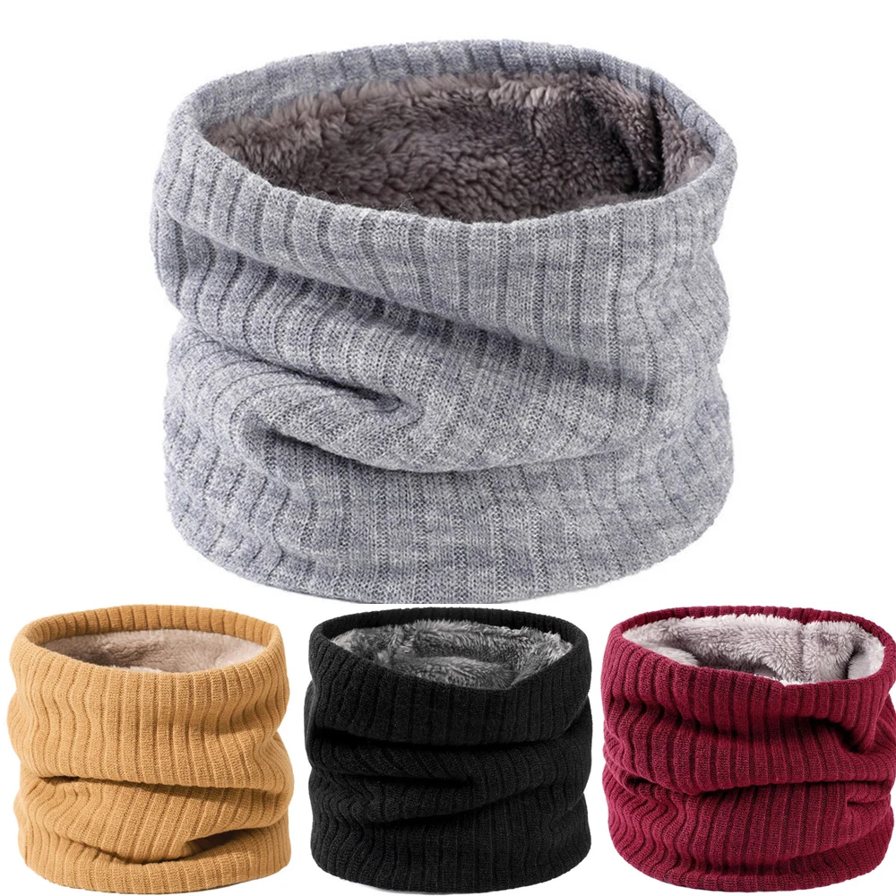 

Wecute Winter Plus Velvet Padded Scarf for Over 12years Women and Men Warm Scarf Windproof Cold Protection Soft 21*23cm