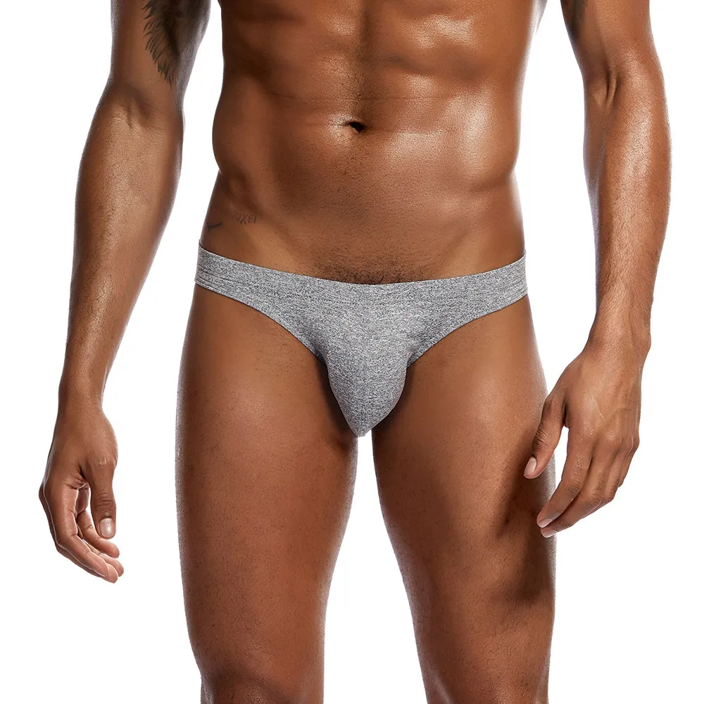 Мужские трусы брифы однотонные дышащие нижнее белье для геев дома 109 2019 |
