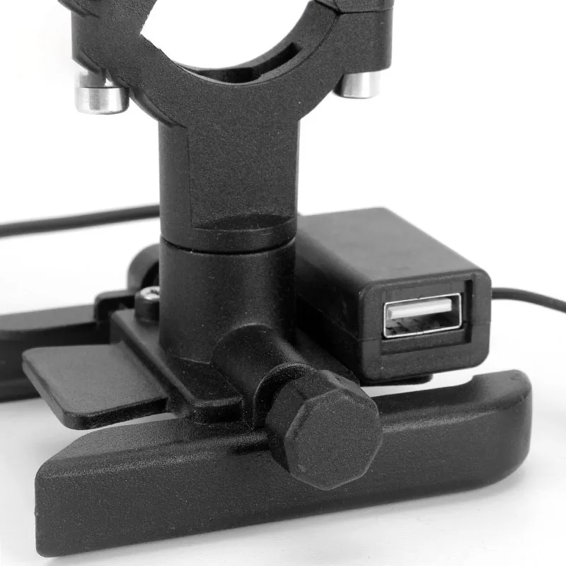 YPAY алюминиевый держатель для телефона мотоцикла с USB зарядным устройством регулируемое зеркало для руля мотоцикла велосипеда 4-6,5 дюймов крепление для мобильного телефона