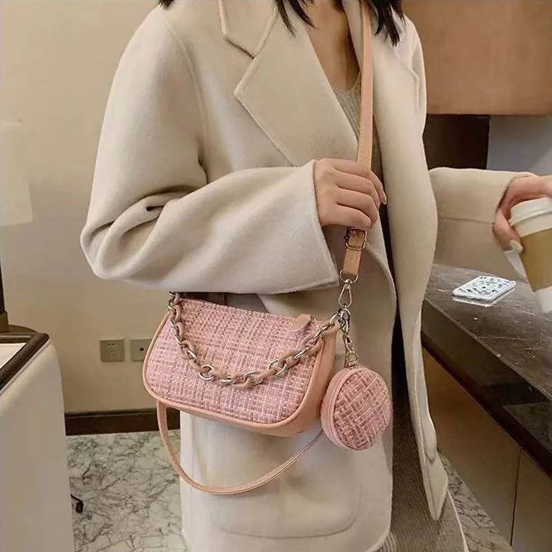 Сумка-кроссбоди женская из двух частей с отделением для монет | Багаж и сумки