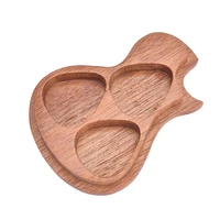 1pc guitar pick holder wooden plectrum guitar case personalized mediator storage box bass pack jazz giftsale