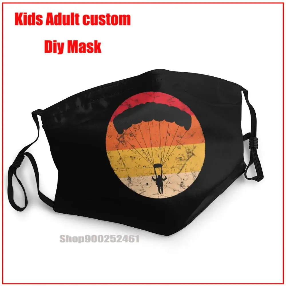 

Paragliding Paraglider - Paramotor Parachute 2 DIY mondmasker harry washable reusable face mask adult mouth mask with design