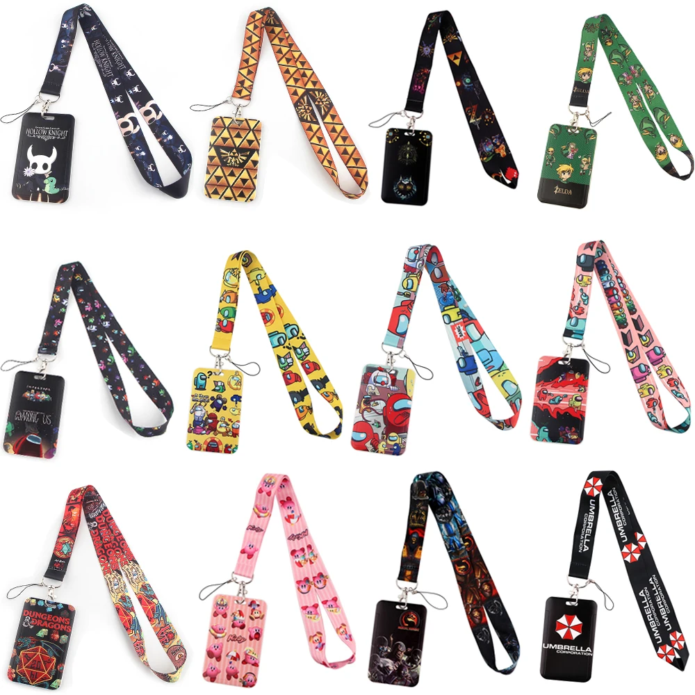 CB352 серия игр забавные аниме шнурки для ключей шейный ремешок шнурок держатель