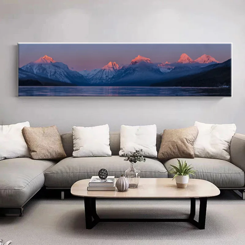 Минималистский закат пейзаж художественная картина декоративный Рисунок