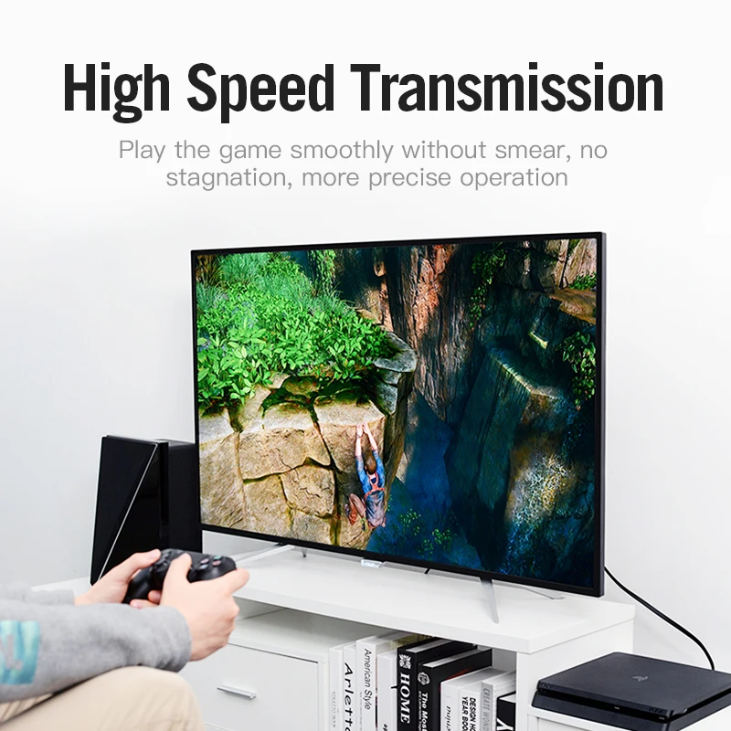 Vention Кабель HDMI 2,0 v 1 м 2 м 3 м 5 м 10 м супер Скорость 4K HDMI 2,0 кабель 3D 60 Гц для HDTV ЖК-дисплей проектор Ноутбук PS3 Кабель HDMI 2,0