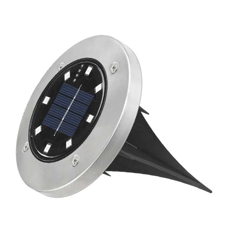 Уличный светильник на солнечной батарее 4 шт. RGB 8 светодиосветодиодный освещение