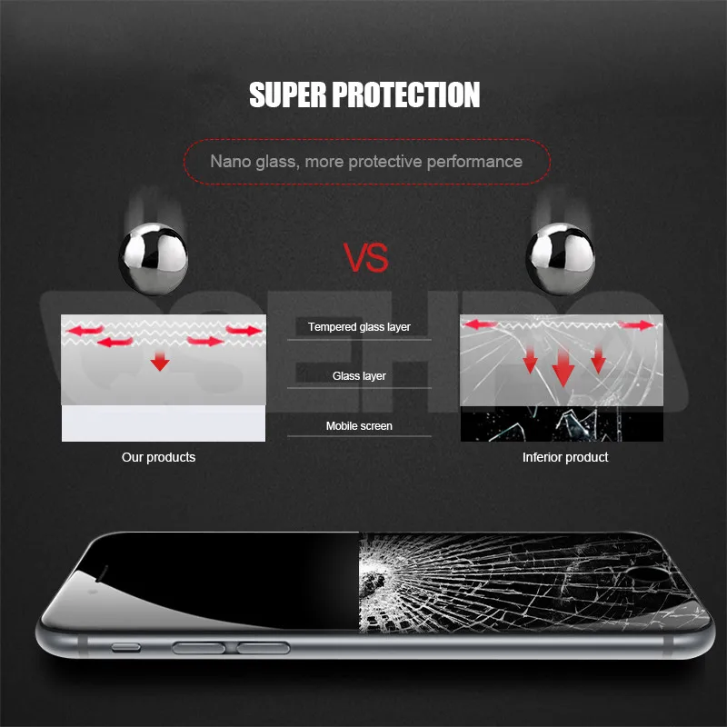 

999D Tempered Glass on the For iPhone 7 8 6 6S Plus Screen Protector on iPhone 11 Pro XS Max X XR 5 5S SE 2020 Protective Glass