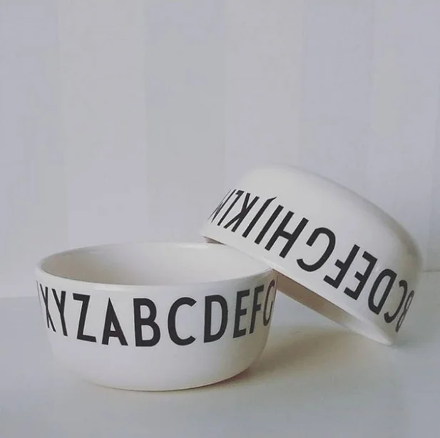 1 шт. детская керамическая тарелка для завтрака с милыми буквами | Мать и ребенок