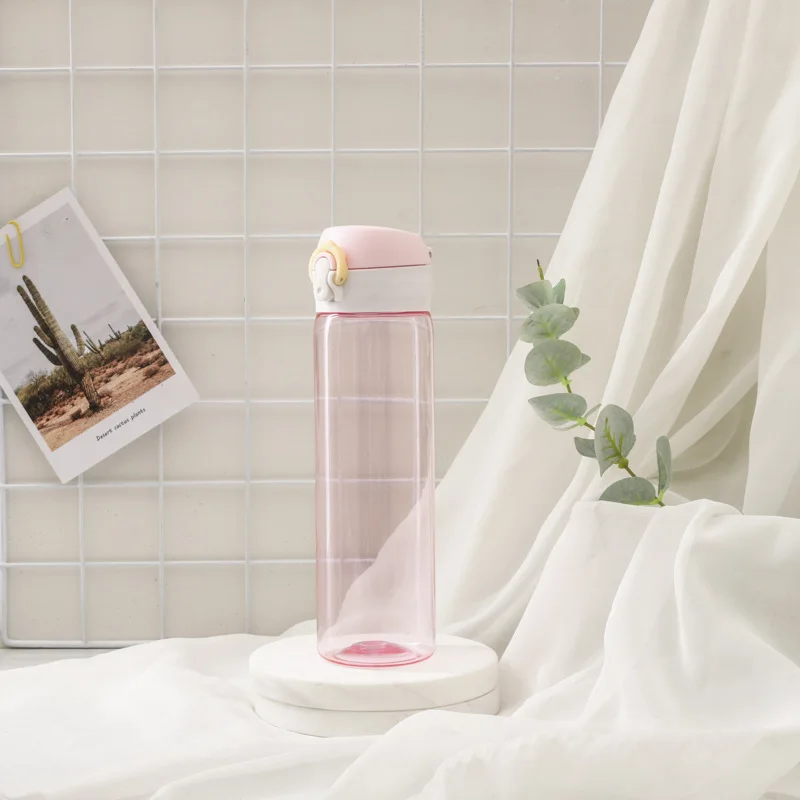 Новая креативная пластиковая бутылка прыгающая крышка для воды в Корейском