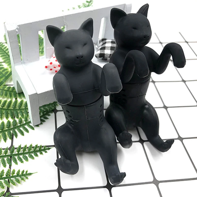 Силиконовый чайный пакетик Cat инфузер для пищевых продуктов фильтр трав и специй