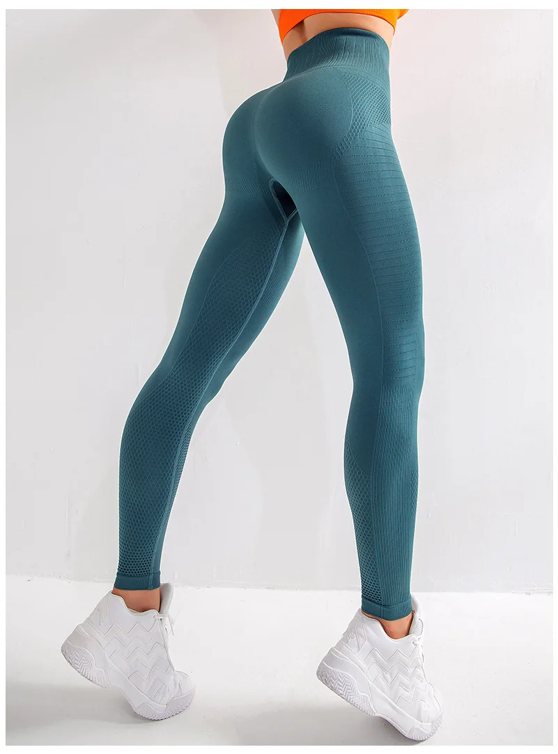 

Peach Hip Fitness Pants Women's High Waist Hip Tights Seamless Yoga Pants Quick-Drying Breathable Sports Pants