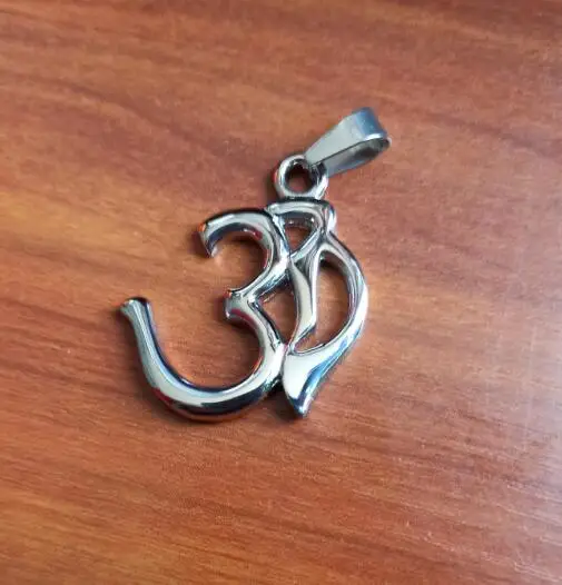 Оптовая продажа подвеска с символом Ом буддизм ювелирные изделия из нержавеющей