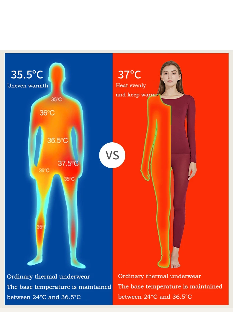 Thermal Underwear For Women Sexy Warm Long Johns For Women Seamless Winter Thermal Underwear Set Warm Thermos Clothing Women/Men