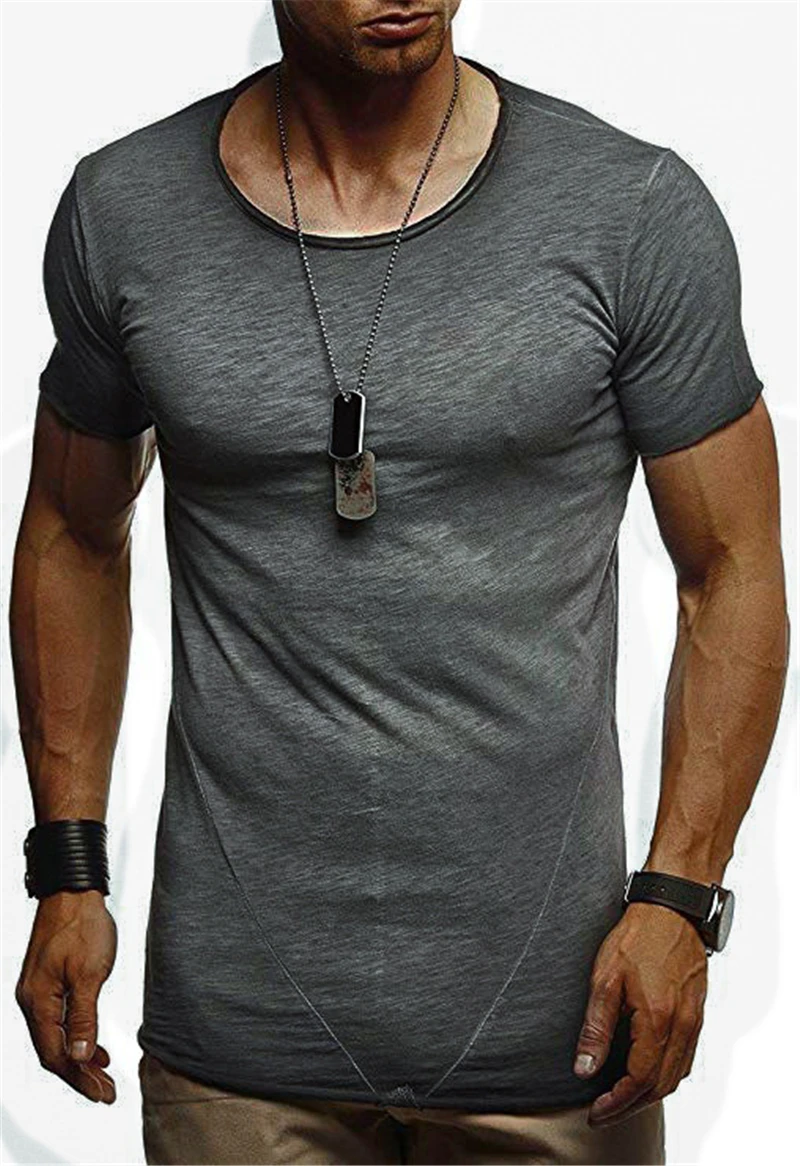 Летняя мужская повседневная футболка уличная одежда мужские свободные футболки