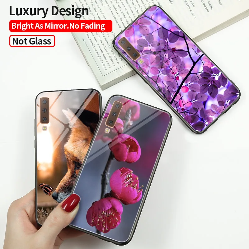 Глянцевый чехол для Samsung Galaxy A70 A50 A10 A30 A20 A40 A6 A8 2018 Plus A7 A9 A3 A5 2016 A10S A20S A30S A50S A20E A51