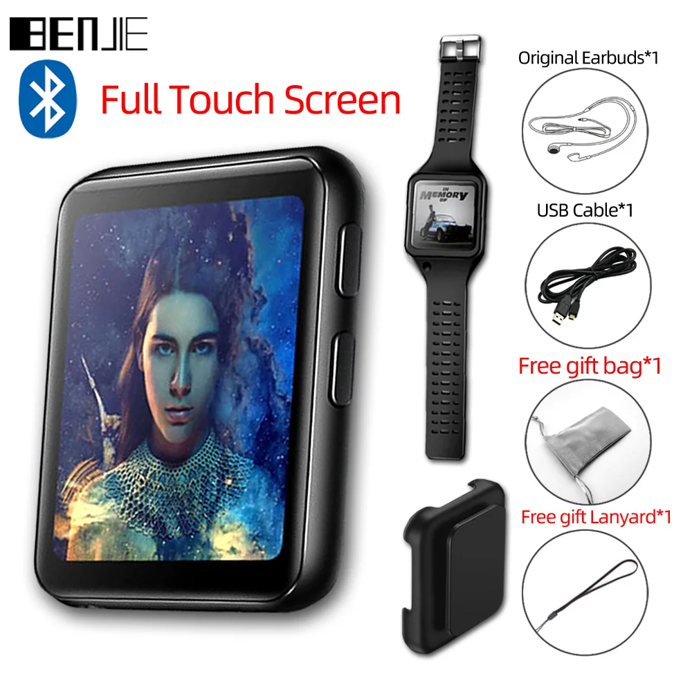 BENJIE K1 Bluetooth MP3 плеер с сенсорным экраном FM радио рекордер электронная книга