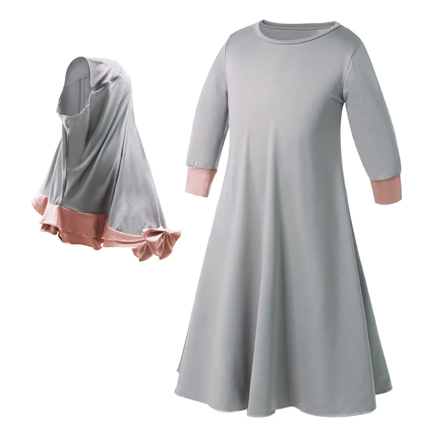 

Abaya Kids Muslim Dress for Girl Children Dubai Kaftan Islamic Clothing Ramadan Islamic Clothing Kimono Jubah Middle East