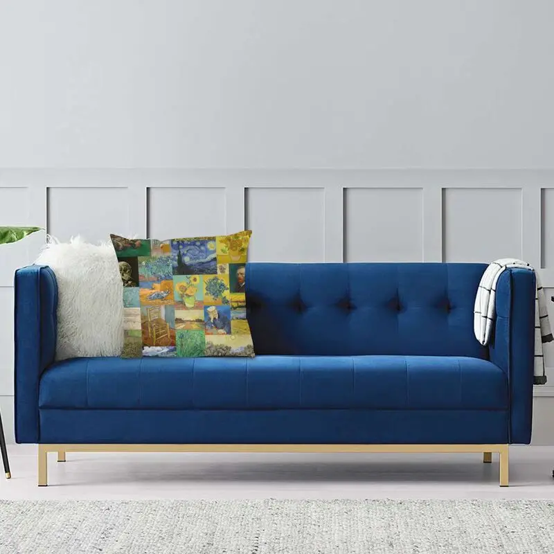 Яркая наволочка с рисунком Винсента Ван Гога коллажа украшение для подушки 3D