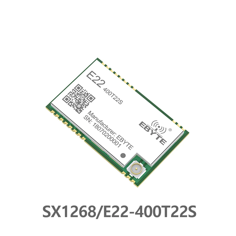 

CDSENET SX1268 SMD LoRa module 433MHz 22dBm 5km RF UART module Wireless Transceiver Transmitter Receiver IPEX E22-400T22S1B