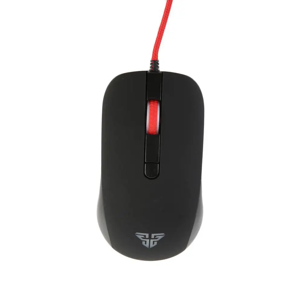 Black Fantech игровая мышь светодиодный оптический USB Проводная мышь геймер черная игровая мышь для ПК компьютер ноутбук мышь Стандартный электронный модуль беспроводной Прямая - Цвет: Black
