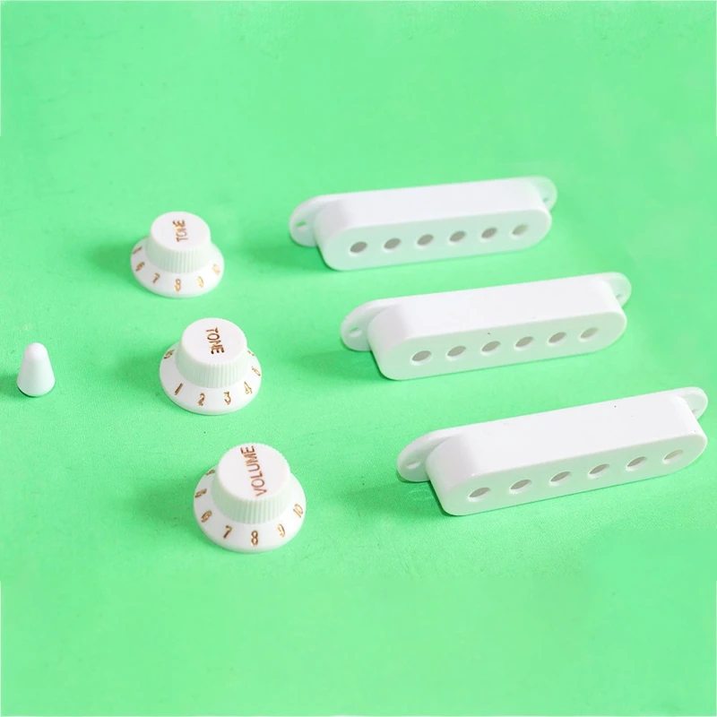 

3Pcs Durable Guitar Pickup Cover Volume Tone Knobs Switch Tip Parts Set