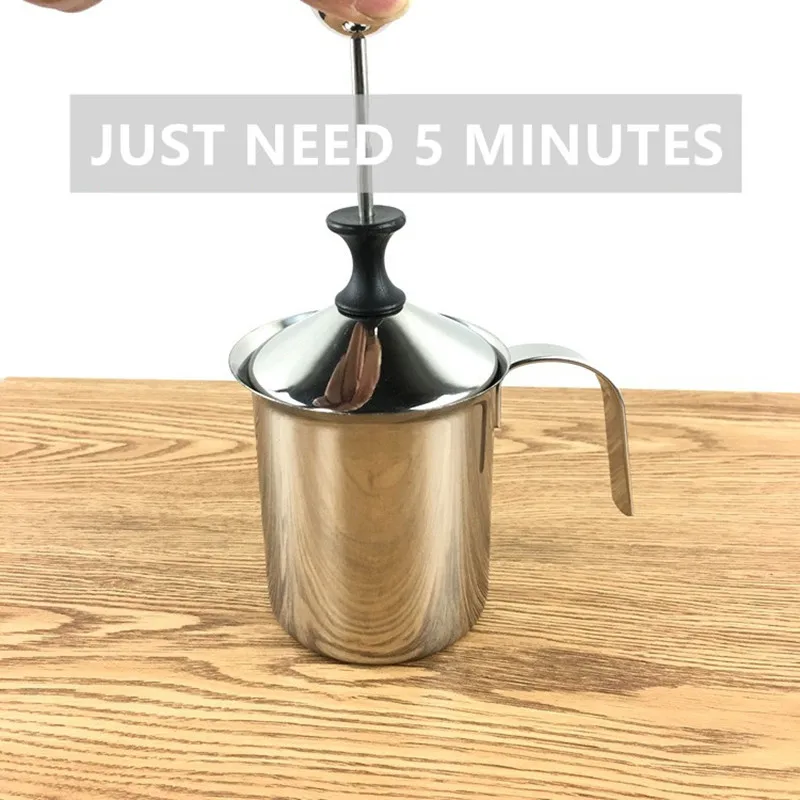 Молочный вспениватель Seluna из нержавеющей стали Пенообразователь для капучино