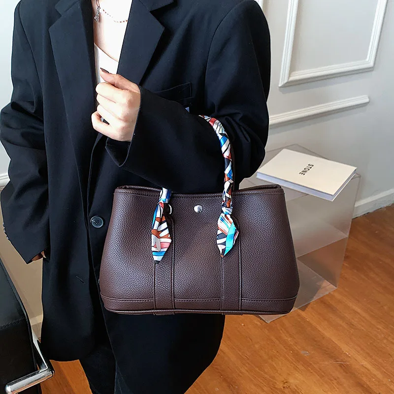 

Handbag Shoulder Bag for Woman 2021 Autumn New Brand Elegant Pu Leather Personality All-Match Crossbody Bag Fashion Tide