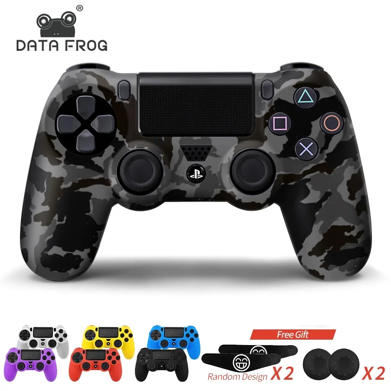 

DATA FROG Rubber Protector For sony playstation 4 controller case shell For Ps4 joystickFor PS4 Gamepad For Game Accessories