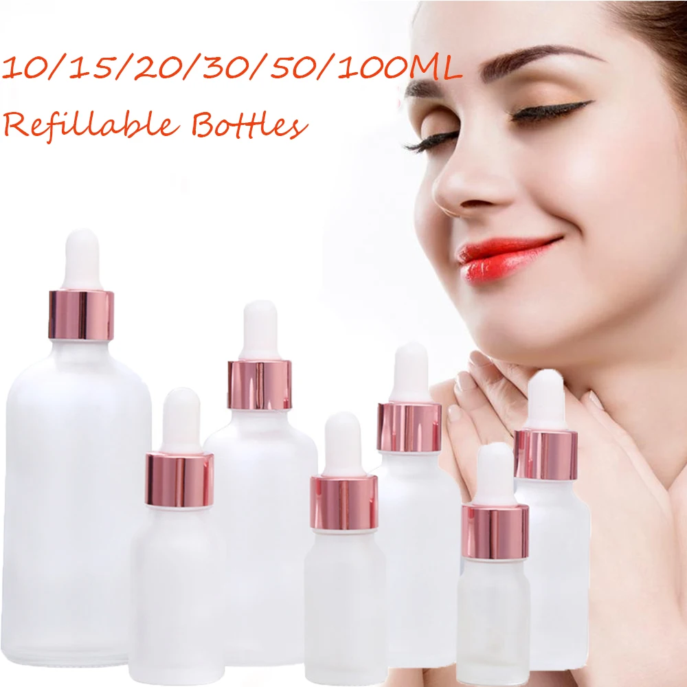 10 100 мл матовые капельницы янтарные стеклянные ароматерапевтические жидкости