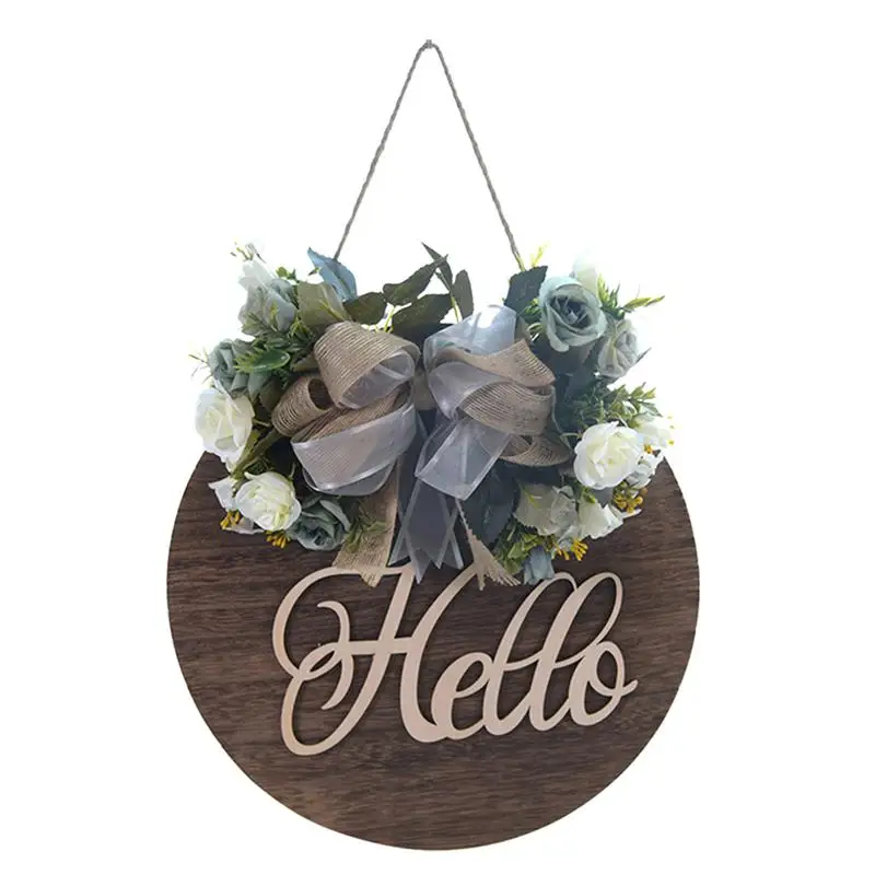 

1pc Exquisite Durable Practical Multipurpose Door Sign Wooden Door Hanger Welcome Sign