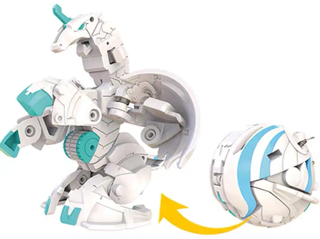 Фото Подлинный боевой воин TAKARA TOMY Bakugan удар 015 DX белый дракон игрушка подарок на день рождения №2