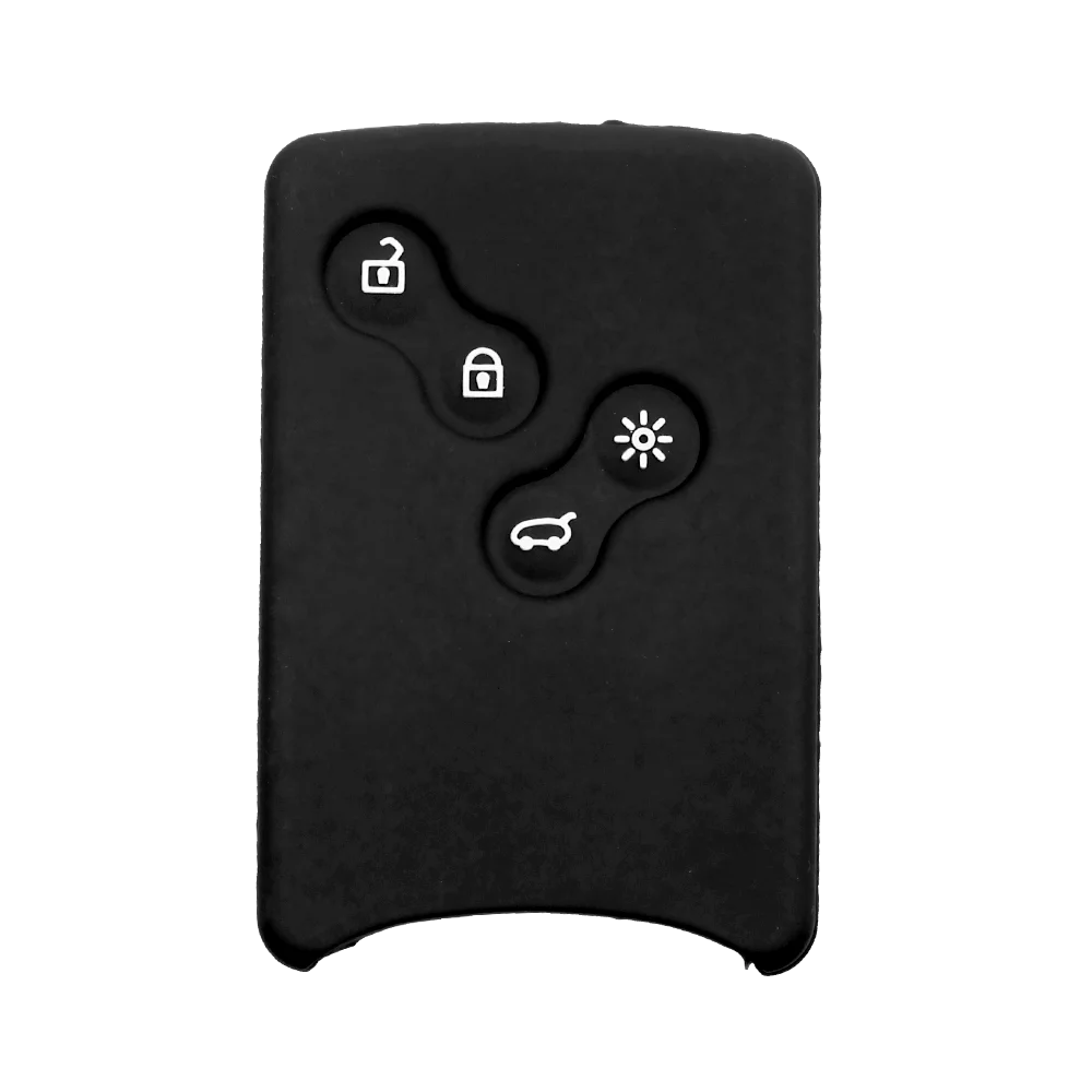 KEYYOU 4 кнопки силиконовая резиновая оболочка для автомобиля Renault Clio Logan Megane 2 3 Koleos