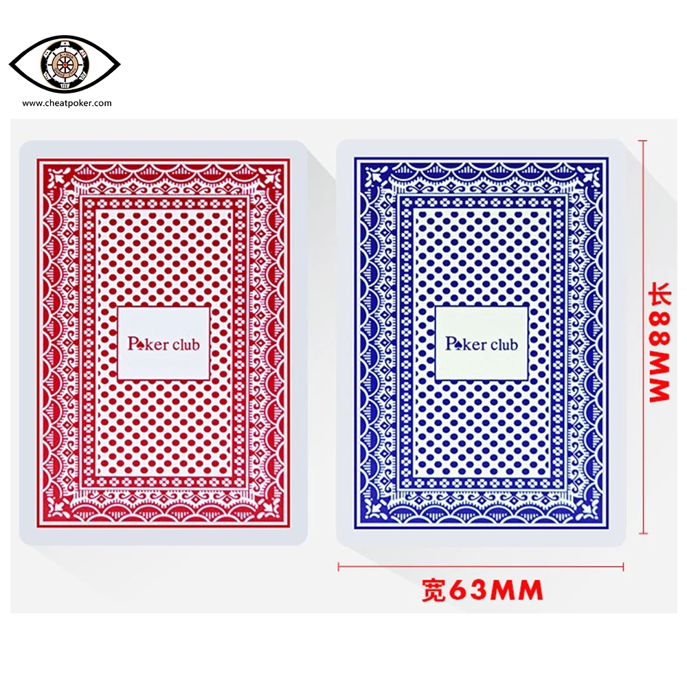 

Poker Club Playing Cards Anti Cheat Poker For Infrared Contact Lenses Magic Plastic Board Game Deck