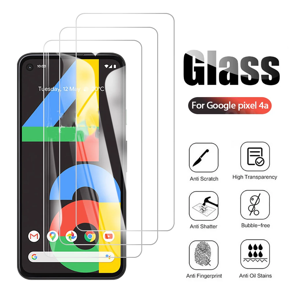 

Закаленное стекло для Google pixel 4a, защитное стекло 9H, закаленное стекло премиум класса для Google pixel 4a, защитная пленка 2/1 шт.