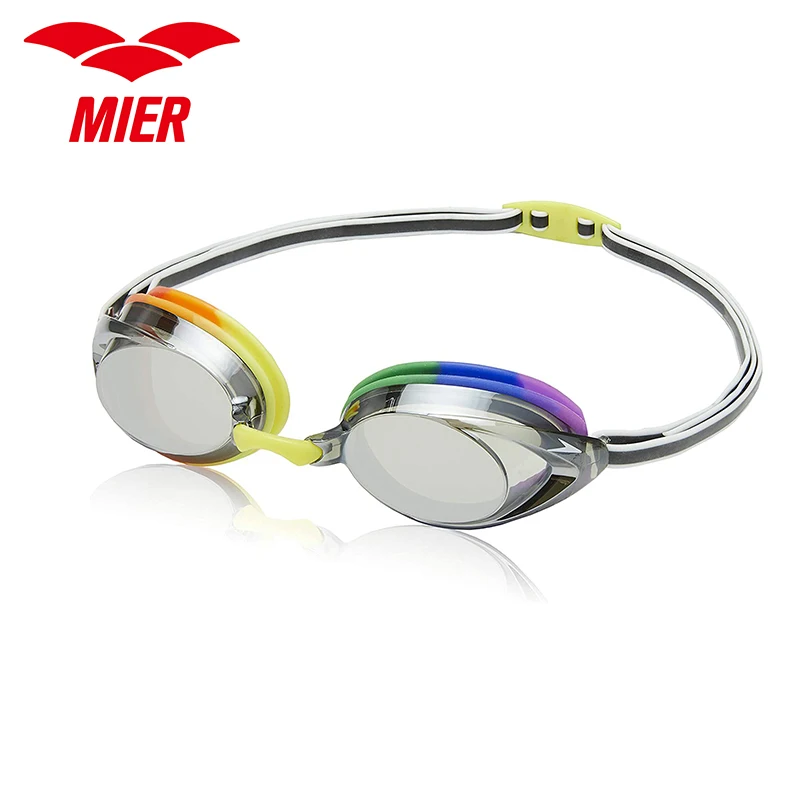 

MIER Unisex Adult Swim Goggles Latex Free & UV Protection Goggles Sport Goggles Water Pool Swim Eyewear