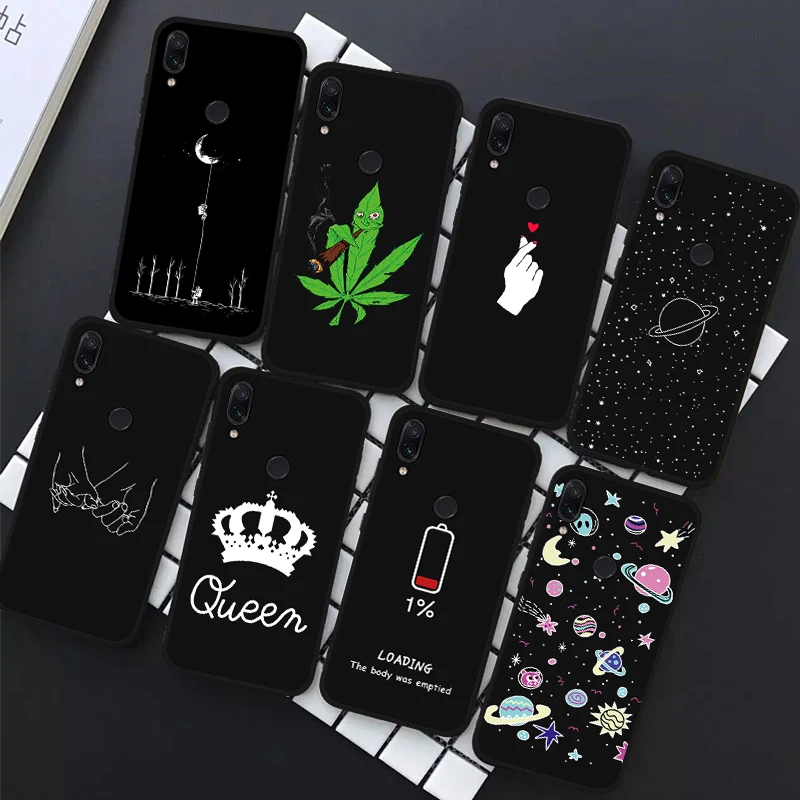 Чехол для телефона с рисунком влюбленной пары Xiaomi Redmi Note 7 6 Pro 5 6A Plus 5A S2 Pocophone F