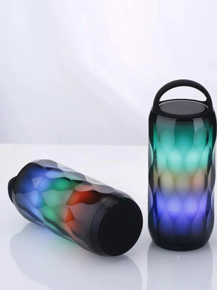 AUX Bluetooth динамик светодиодный портативный бум коробка открытый бас Колонка Subwoffer