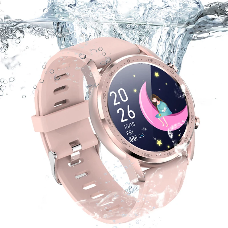 

Новинка 2021, женские умные часы с сенсорным экраном, спортивный фитнес-трекер с динамическим пульсометром и термометром, мужские Смарт-часы ...